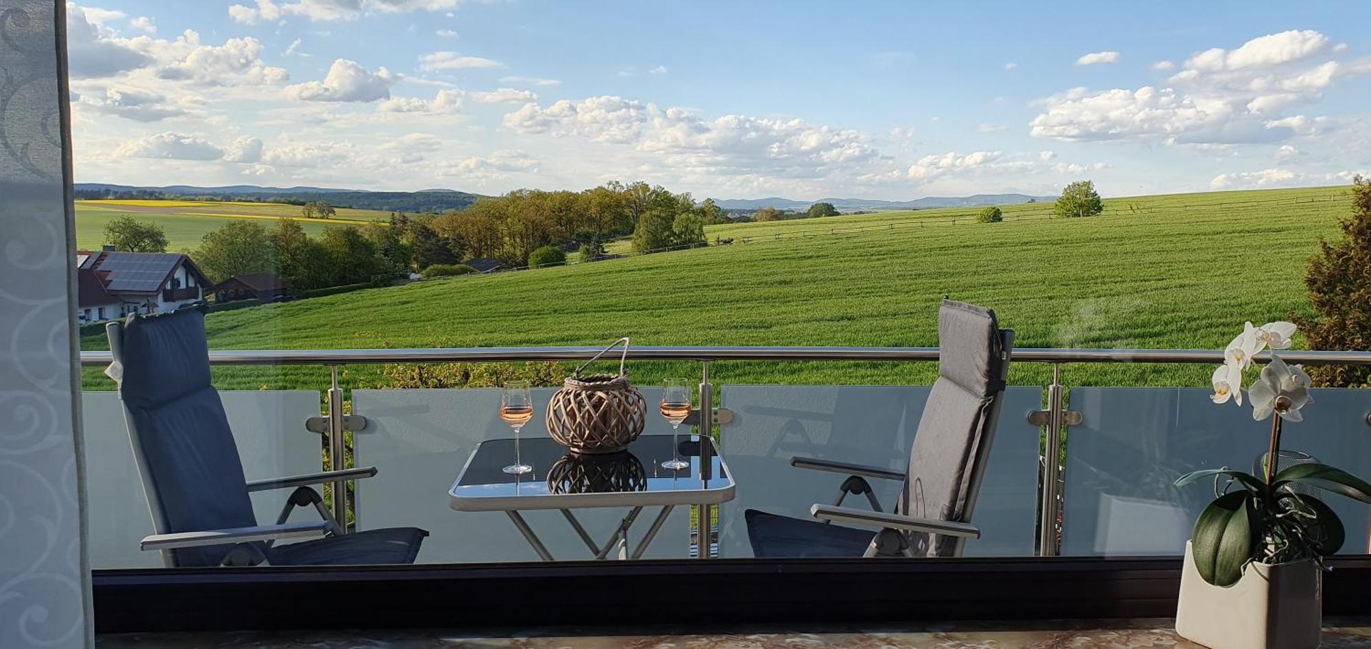 Ferienwohnung Landblick Хомберг Экстерьер фото
